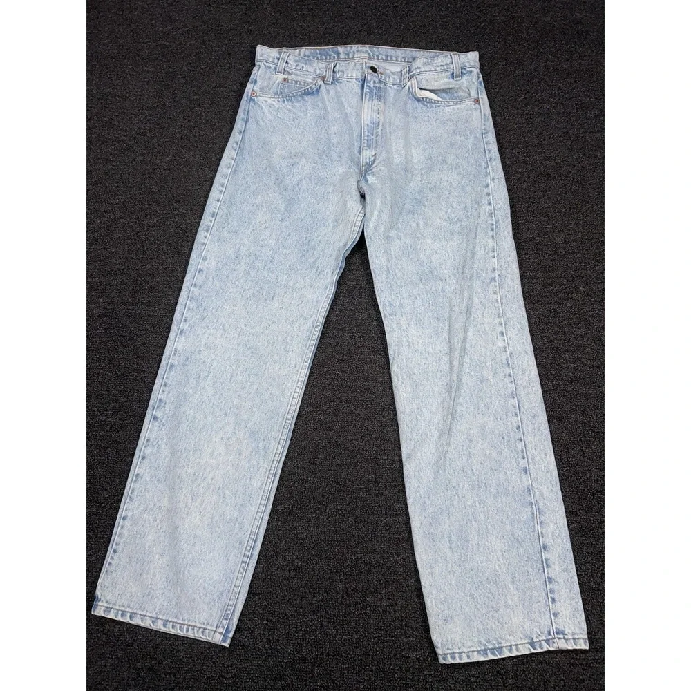 Vintage Levis 505 Jeans Mens Fits 38x32 (Fits 36x31)‎ USA Made 80s Orange Tab